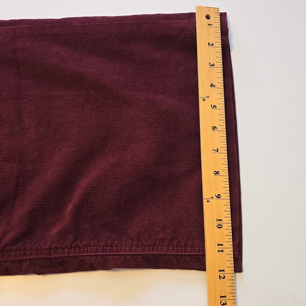 Gap Corduroy Pants Womens 16L Red High Stride Wide Leg High Rise Stretch Retro - Picture 11 of 11